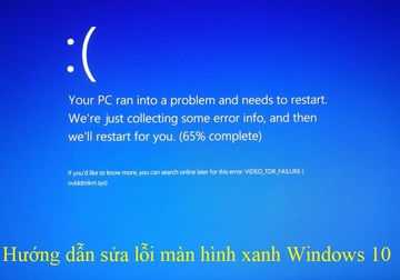 Sửa lỗi màn hình xanh trên máy tính